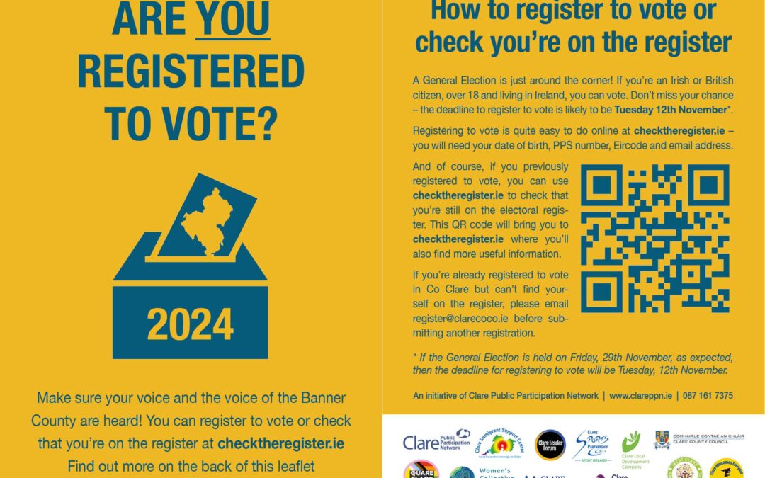 Clare PPN Voter Reg Nov 2024